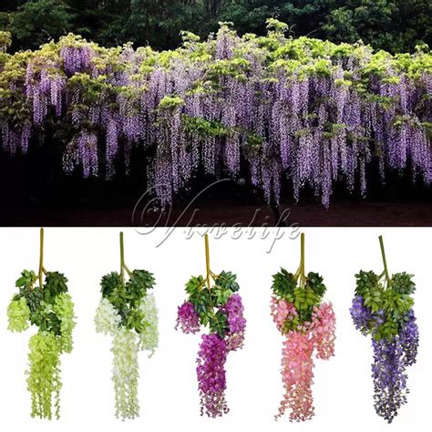 105cm Silk Wisteria Artificial Hanging Flower For Wedding Party Home
