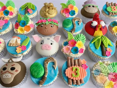 Moana Themed Cupcakes For My Grandson Hadley Hes Obsessed With