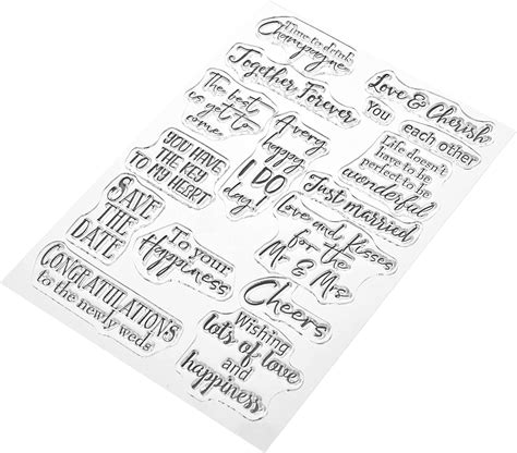Marianne Design Clear Stamps Hochzeit Gefühle Silikon Transparent 11