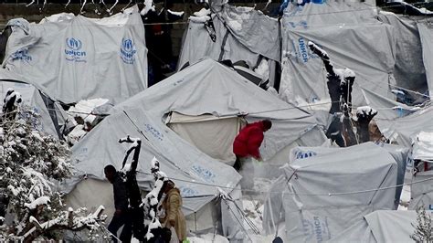 Wintry Blast In Greece Imperils Refugees In Crowded Camps The New