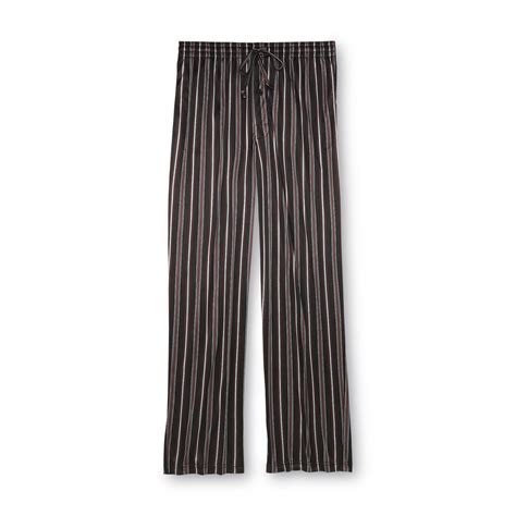 Joe Boxer Mens Synthetic Silk Lounge Pants Striped