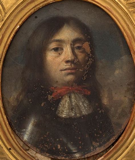 Gonzales Coques Portrait Of A Man In Cuirass And Portrait Of A Woman