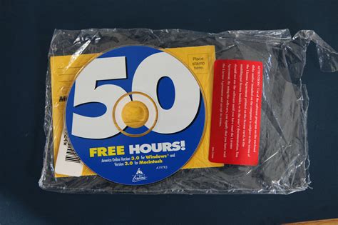 Vintage Aol America Online Cd 30 Mac Windows Together 50 Hours Free