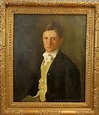 Mann, Harrington; Oil on Canvas Painting, signed 1915, Portrait of a ...