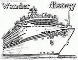 Cruise Disney Ship Coloring Pages Drawing Miracle Timeless Getdrawings sketch template