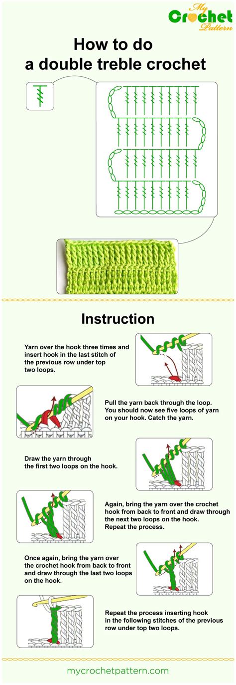 How To Do A Double Treble Crochet Mycrochetpattern