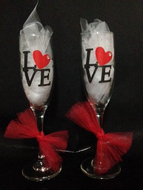 Valentines Wine Diy Wine Glasses Wine Glass Crafts