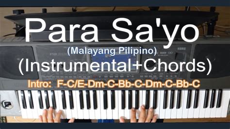 Para Sayo By Malayang Pilipino Chords And Lyrics Praise And Worship