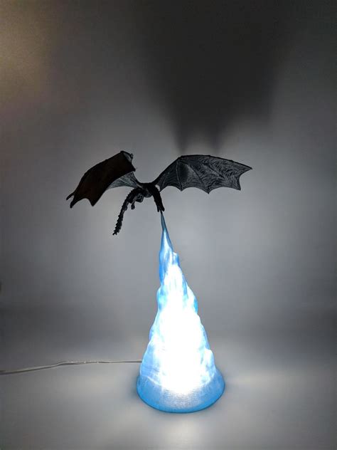 A Fire Breathing Game Of Thrones Dragon Lamp