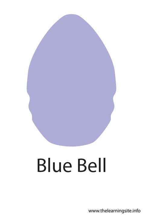 Blue Bell Color Flashcard The Learning Site