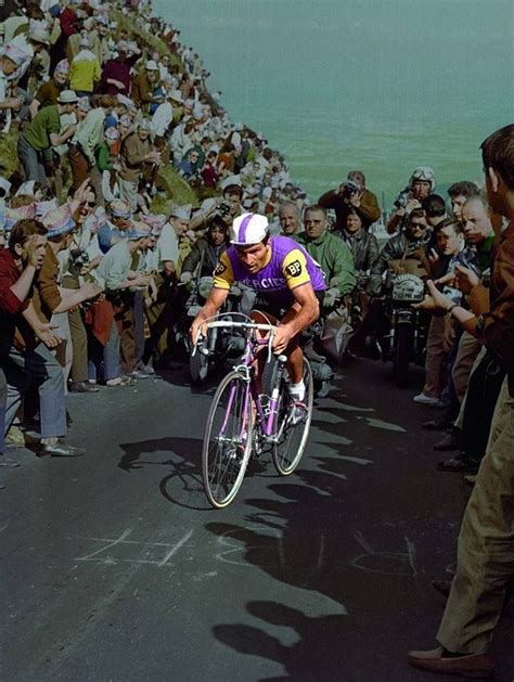 Raymond poulidor at the tour de france (image credit: Découvrez le maillot vintage Mercier violet du cycliste ...
