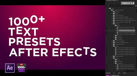 1000+ Text Animation Presets For After Effects | Motion Graphics #
