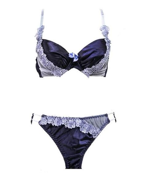 buy pure magic 8197 bridal pushup bra panty set purple double padded underwired online in
