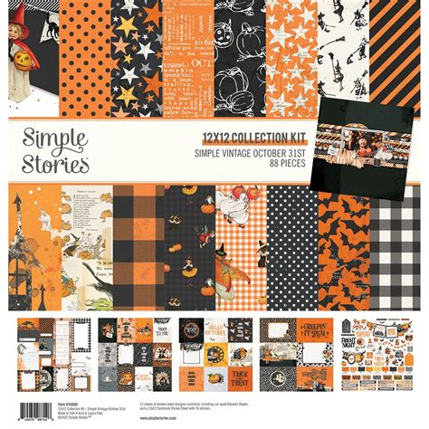 Simple Stories Collection Kit 12x12 Simple Vintage October 31st