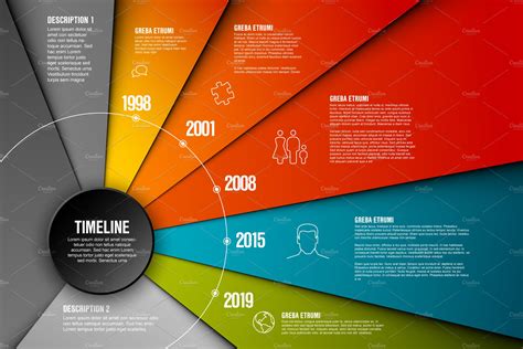 Vector Infographic Timeline Template Background Graphics ~ Creative