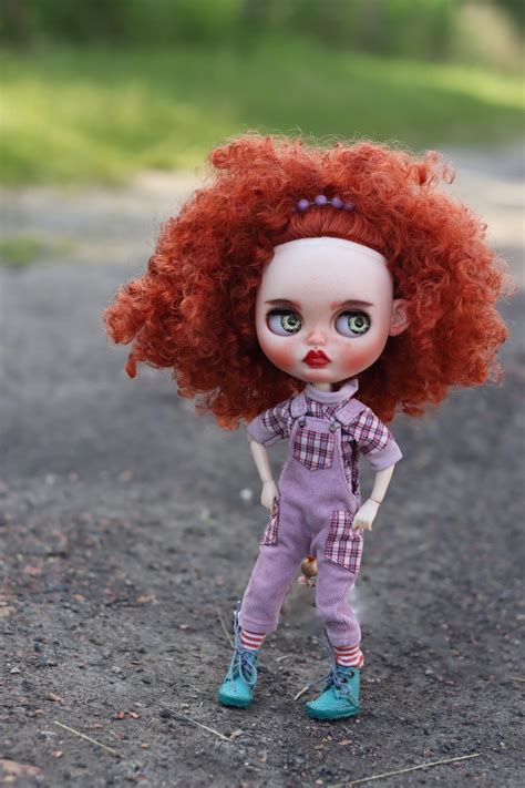Blythedolls Blythe With Red Hair Blythe Custom Oak Doll Etsy