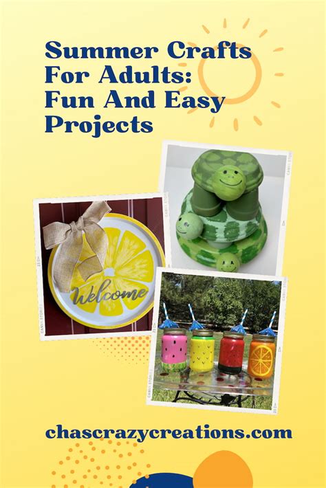 Summer Crafts For Adults Fun And Easy Projects Chas Crazy Creations