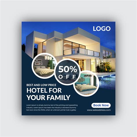 Hotel Or Resort Social Media Post Design