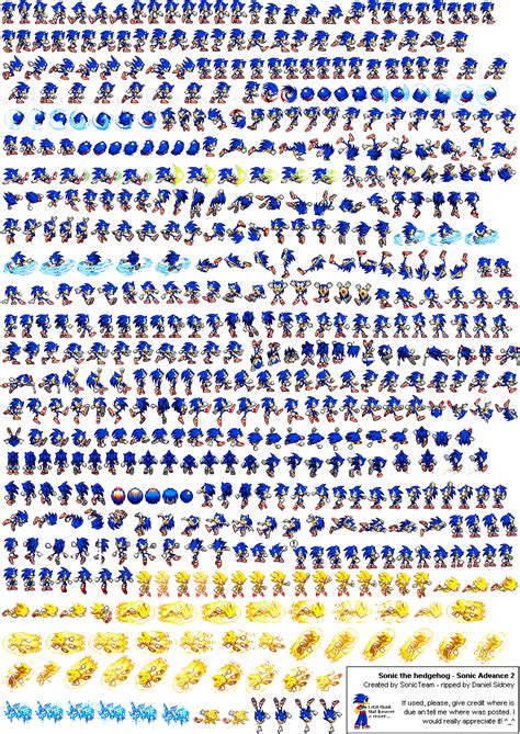 Sonic Advance Sprite Sheet By Lucario51 On Deviantart