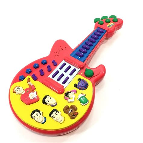 The Wiggles Play Along Musical Sing And Dance Red Guitar Toy Spin