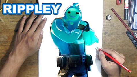 Fortnite Drawing Rippley How To Draw Rippley Step By Step Tutorial
