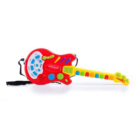 Dimple Toy Electric Guitar With Over 20 Interactive Buttons Levers And