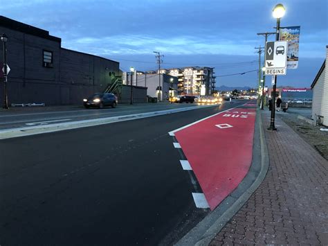 The South Fraser Blog Bus Lanes In Downtown Langley Open Improving Transit Reliability