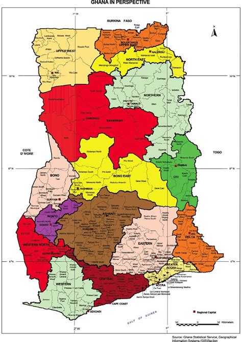 Ghana Map Capital Of Ghana Ghana Koforidua