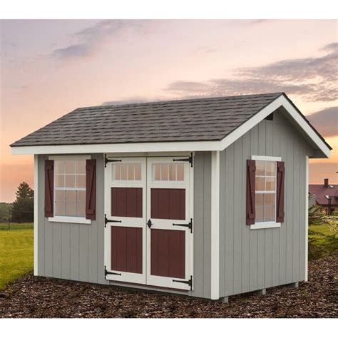 Alpine Structures Heritage 8 Ft W X 12 Ft D Wooden Storage Shed Wayfair