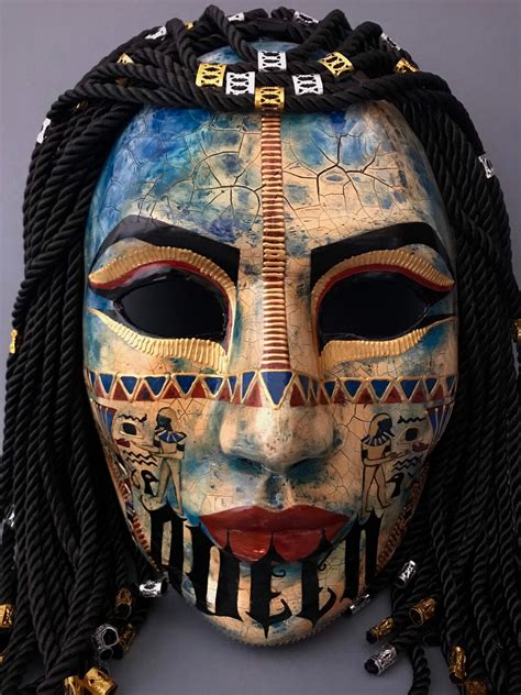 Availableegyptian Mask Cleopatra Mask Tattoo Mask Etsy