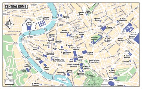 Seven Hills Of Rome Ancient And Modern Rome Map Ancient Rome Map