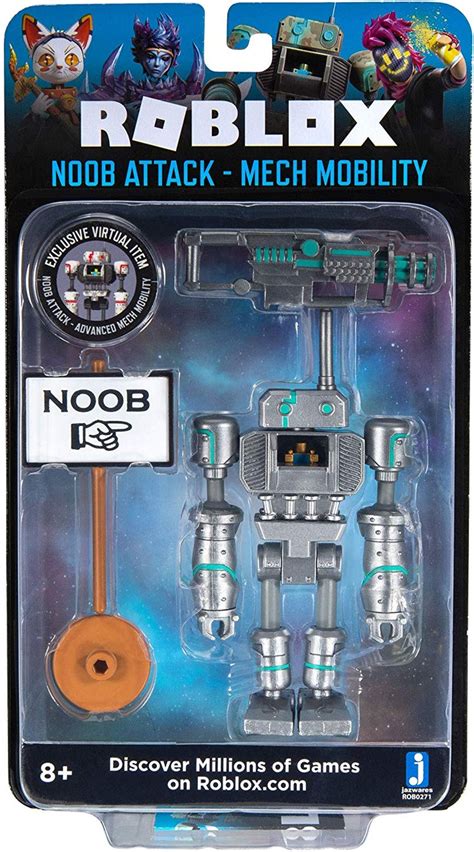 Roblox Imagination Collection Noob Attack Mech Mobility Figure Pack Includes Exclusive