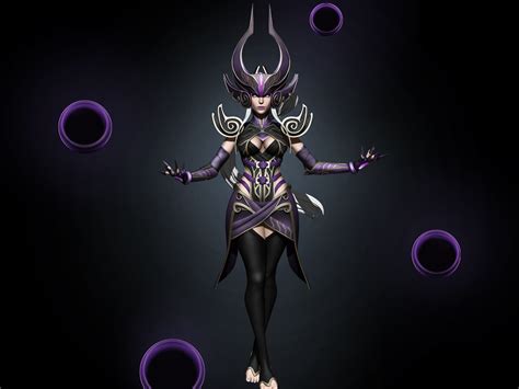 Syndra The Dark Sovereign 3d Fanart My Second Project Syndramains