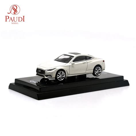 Paudi Model 164 164 Scale Infiniti Q60 2018 White Diecast Toy Car