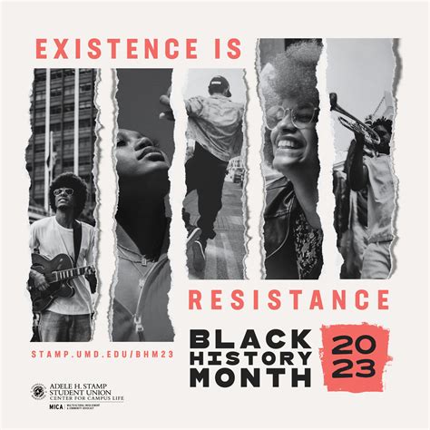 Black History Month Existence Is Resistance Adele H Stamp Student Union