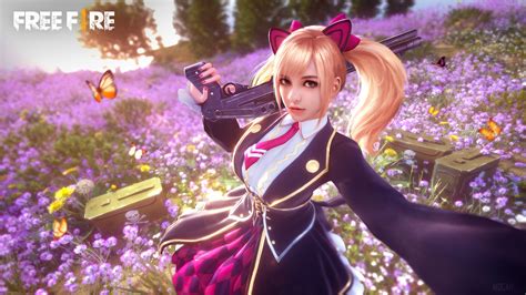 Garena Free Fire, Battle Royale, Video Game, Girls, Caroline, Character