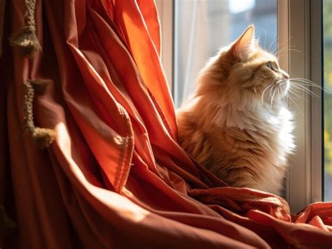 Premium Ai Image A Cat Sitting On A Window Sill