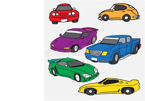 Car Icons Cartoon Stock Vector Illustration Of Sports 88971906