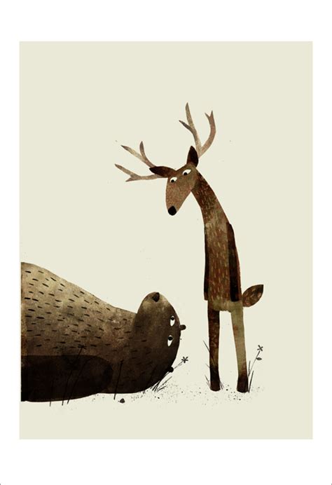 Jon Klassen Print I Want My Hat Back Page 17 Deer Nucleus Art Gallery And Store