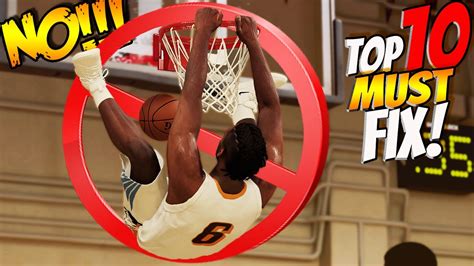 Top 10 Things 2k Must Fix For Nba 2k22 Youtube