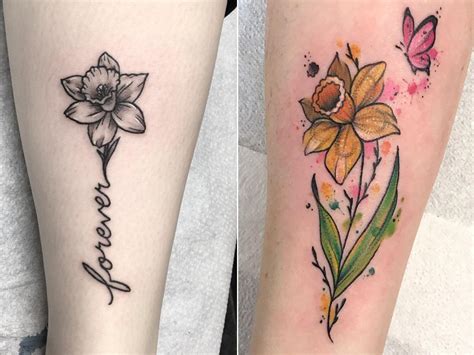 Daffodil Flower Tattoo Meaning 2 Home Alqu
