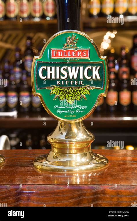 Chiswick Beer Pump Fullers Griffin Brewery Chiswick London Stock Photo