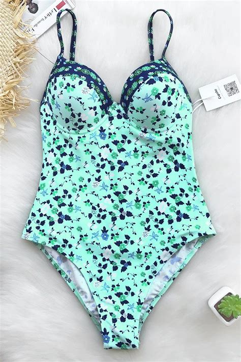 Cupshe Secrets Of Nature Print One Piece Swimsuit Swimsuits Womens