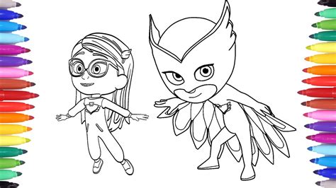 Download PJ MASKS COLORING PAGES FOR KIDS | AMAYA TRANSFORMS INTO ...