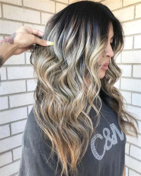 This icy blue color is a great addition to your usual blonde hair if you're getting sick of. 21 Chic Examples of Black Hair with Blonde Highlights ...