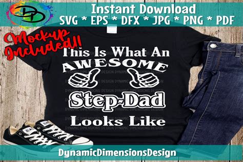 This Is What An Awesome Step Dad Looks Like Graphic By Dynamic Dimensions · Creative Fabrica