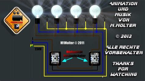 Weitere ideen zu schaltplan, elektroinstallation, elektroinstallation selber machen. Zwei Lichtschalter und Vier Lampen Anschließen am ...