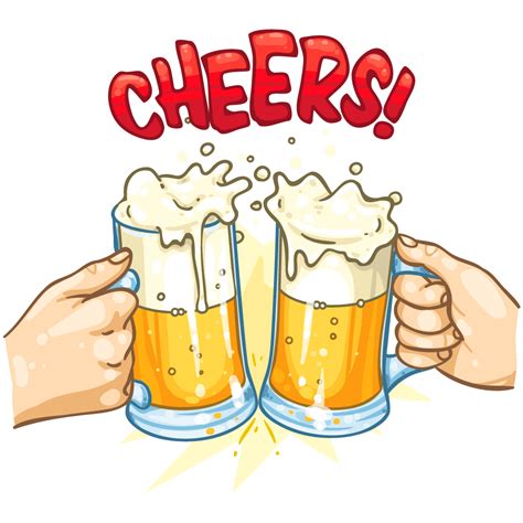 Beer Clip Cheer Cheers And Beers Png Free Transparent