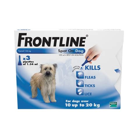 Frontline Medium Dog Flea And Tick Spot On 3pack Portobello Pets