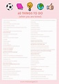 60 Things To Do (when you are bored) FREE DOWNLOAD! | What to do when ...